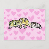 Carte Postale Leopard Gecko Love (Devant)