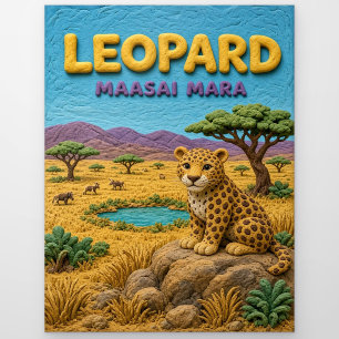 Carte Postale Léopard Maasai Mara Moderne KlayKoo