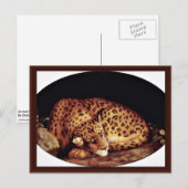 Carte Postale Leopard Oval Par Stubbs George (Devant / Derrière)