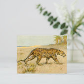 Carte Postale Leopard, pastel, artiste inconnu (Debout devant)
