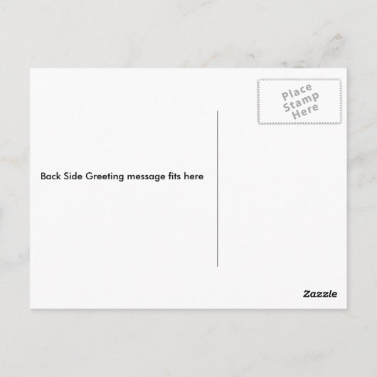 Carte Postale Leopard, phase noire (Dos)