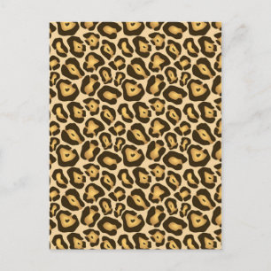 Carte Postale Leopard Print