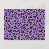 Carte Postale Leopard Print, Léopard Spots, Purple Leopard (Devant)