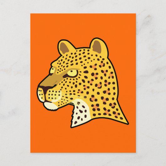 Carte Postale Leopard tacheté (Devant)