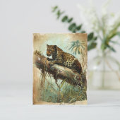 Carte Postale Leopard Vintage (Debout devant)