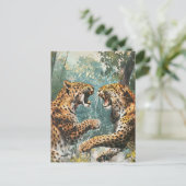Carte Postale Leopard Vintage (Debout devant)
