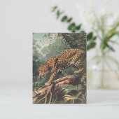 Carte Postale Leopard Vintage (Debout devant)