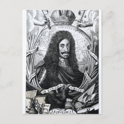 Carte Postale Léopold I, Roi de Hongrie et Saint Romain (Devant)