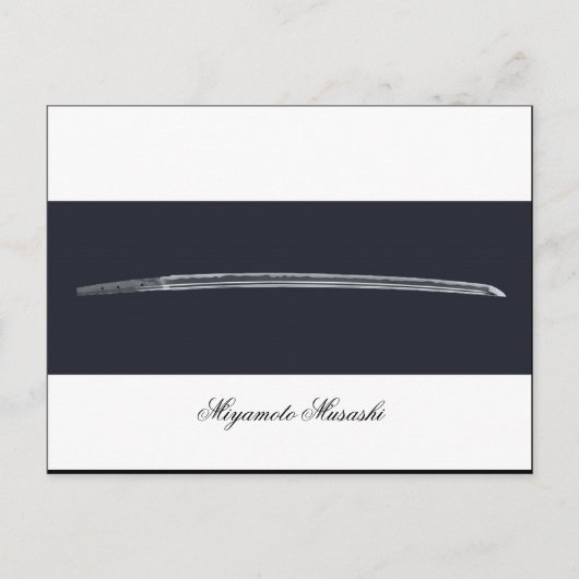 Carte Postale L'épée de Miyamoto Musashi (Devant)