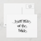 Carte Postale L'Epouse de la mariée (Devant / Derrière)