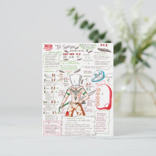 Carte Postale L'Épouvantail (Debout devant)