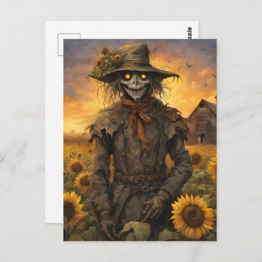 Carte Postale L'Épouvantail (Devant / Derrière)