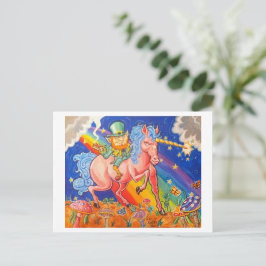 Carte Postale Leprachaun lapidé (Debout devant)