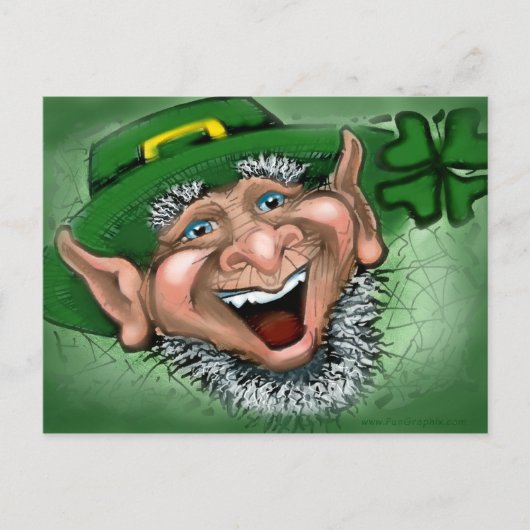 Carte Postale Leprechaun (Devant)