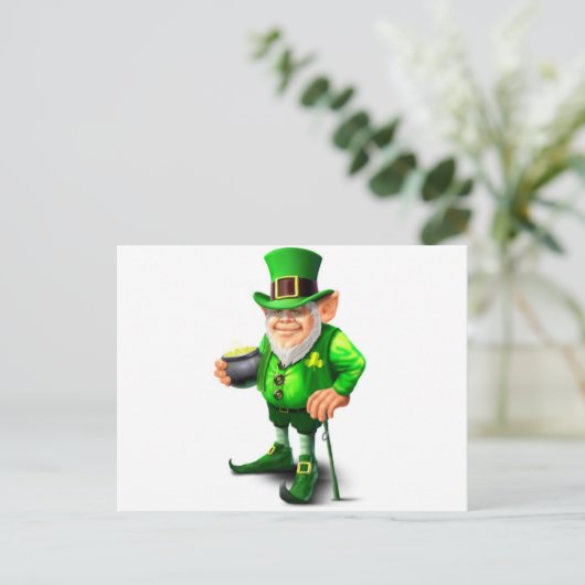 Carte Postale Leprechaun (Debout devant)