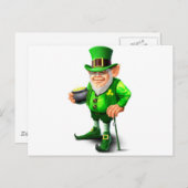 Carte Postale Leprechaun (Devant / Derrière)