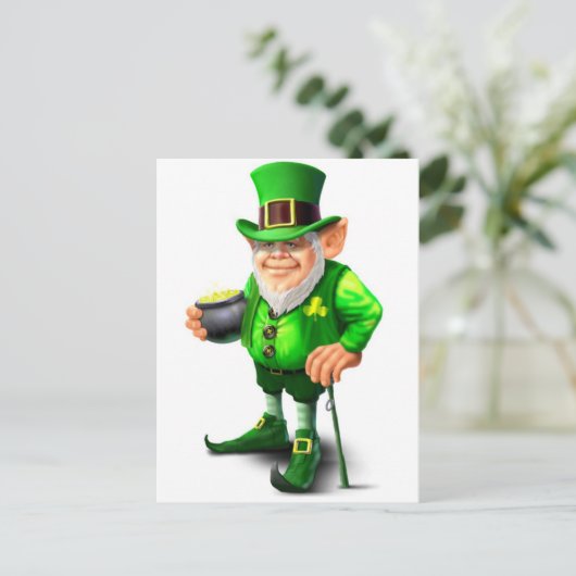 Carte Postale Leprechaun (Debout devant)