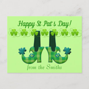 Carte Postale Leprechaun Chaussures Saint Patrick's Day