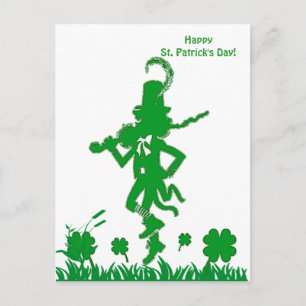 Carte postale Leprechaun de la Saint-Patrick