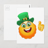 Carte Postale leprechaun emoji (Devant / Derrière)