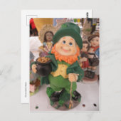 Carte Postale Leprechaun Figurine (Devant / Derrière)