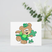 Carte Postale Leprechaun Fille Teddy Ours (Debout devant)