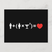 Carte Postale L'équation d'amour pour les femmes (Devant)