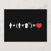 Carte Postale L'équation d'amour pour les hommes (Devant)
