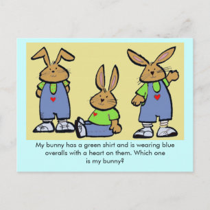 Carte Postale Lequel est mon lapin ?