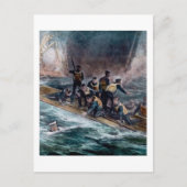 Carte Postale L'équipage Titanic du SGR s'échappe des puits de B (Devant)