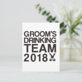 Carte Postale L'équipe de boisson de Groom 2018 (Debout devant)