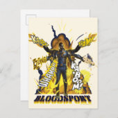 Carte Postale L'équipe du suicide | Graphique d'action Bloodspor (Devant / Derrière)