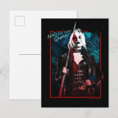 Carte Postale L'équipe du suicide | Harley Quinn & Green Ferns (Devant / Derrière)