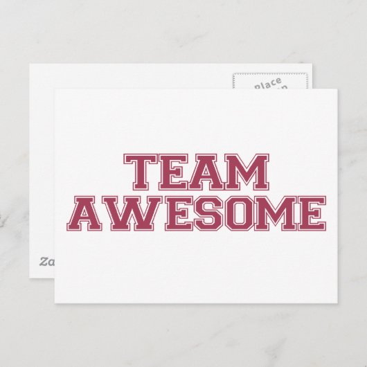 Carte Postale L'équipe géniale (Devant / Derrière)