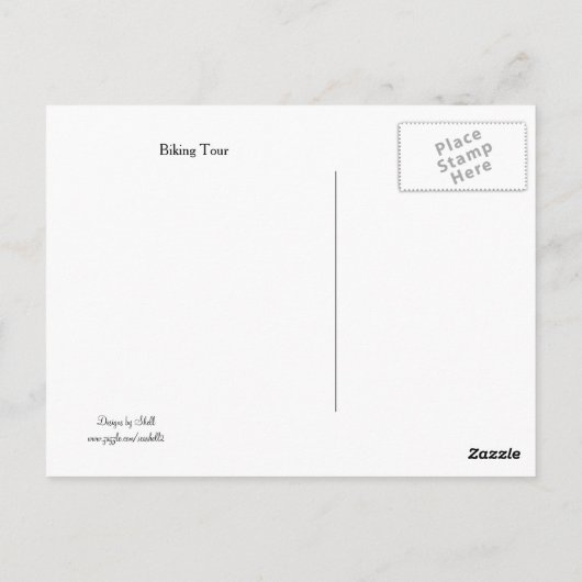 Carte Postale L'Équitation À Vélo Me Rend Heureux (Dos)