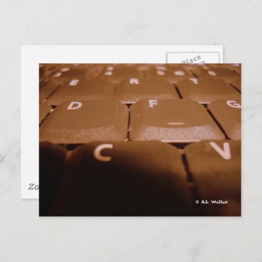 Carte Postale l'ère informatique (Devant / Derrière)