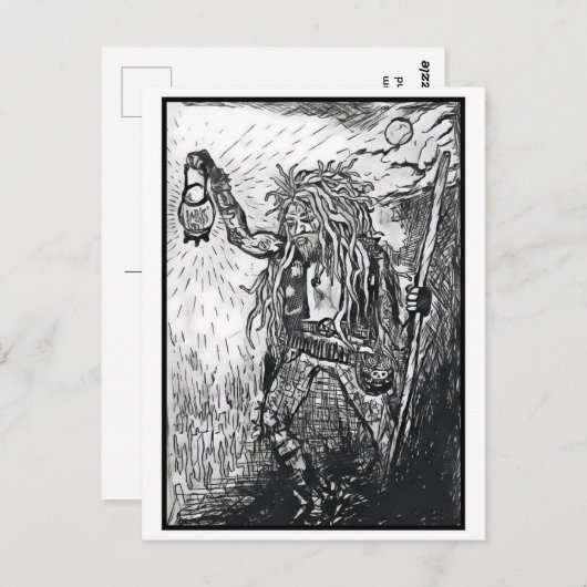 Carte Postale l'ermite (Devant / Derrière)