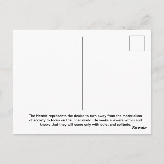 Carte Postale l'ermite (Dos)