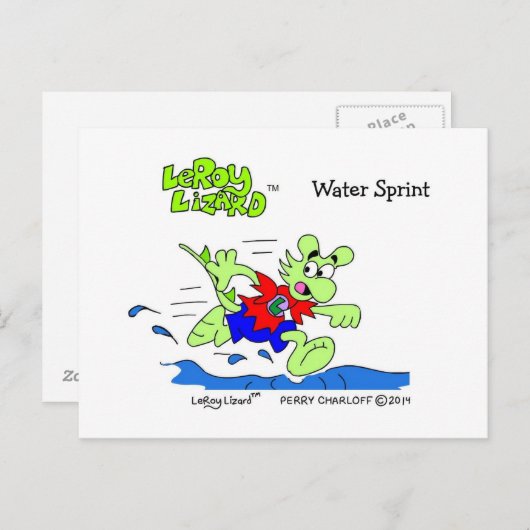 Carte postale LeRoy Lizard (Devant / Derrière)