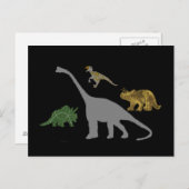 Carte Postale Les 4 Dinos (Devant / Derrière)