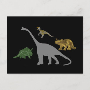 Carte Postale Les 4 Dinos