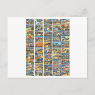 Carte Postale Les 50 États D'Amérique