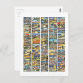 Carte Postale Les 50 États D'Amérique (Devant / Derrière)