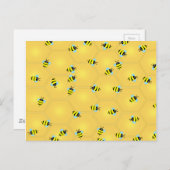 Carte Postale Les abeilles (Devant / Derrière)