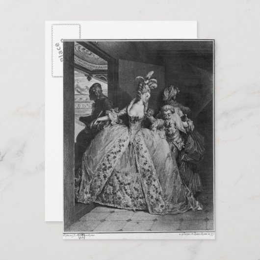 Carte Postale Les adieux (Devant / Derrière)