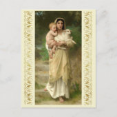 Carte Postale Les agneaux de William Bouguereau (Devant)