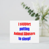 Carte Postale Les agresseurs d'animaux endormis (Debout devant)