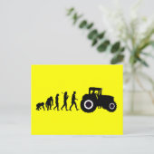 Carte Postale Les agriculteurs Évolution de l'agriculture Tracte (Debout devant)