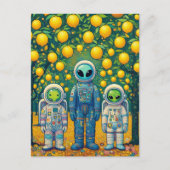Carte Postale Les Aliens d'une citronnelle (Devant)