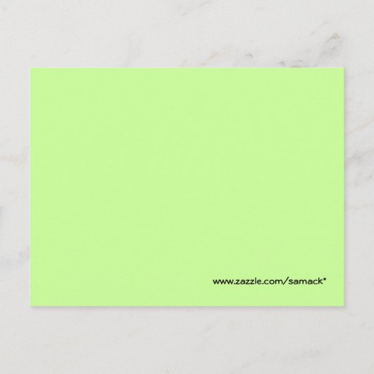 Carte Postale Les Aliens M'Ont Amené (Dos)